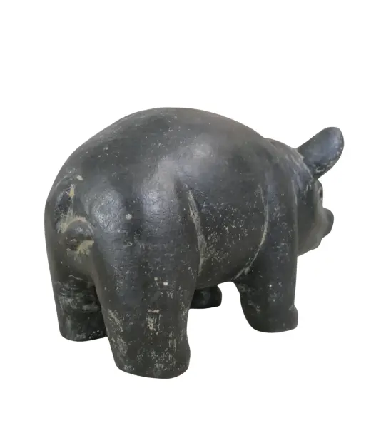 Product image 6 of the product “Sitting pig, 28 cm Length | Cast stone, handcrafted & coloured ”